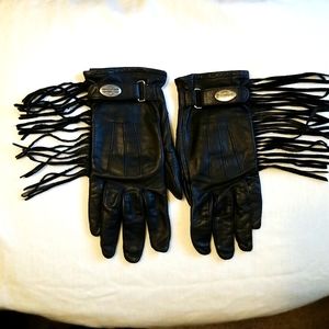 Harley Davidson womens Med black riding gloves